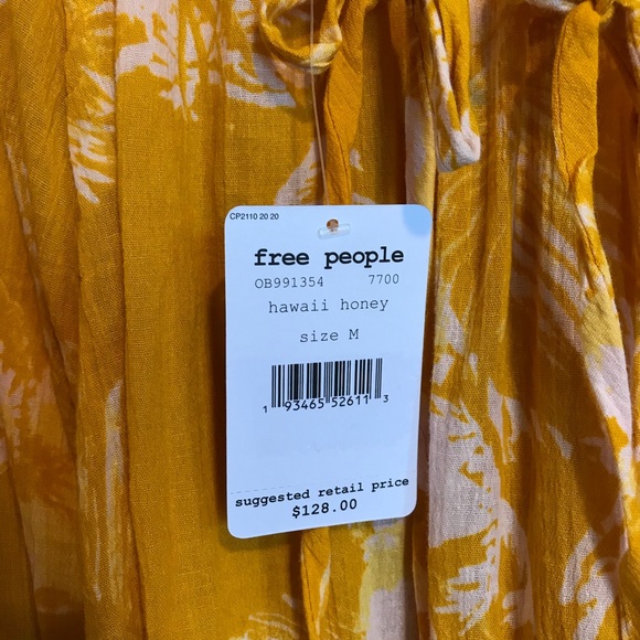 NWT Free People | Lille Maxi Dress | Yellow - Picture 7 of 8